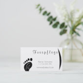 fusspflege visitenkarte (Stehend Vorderseite)