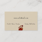 fußpflege visitenkarte (Rückseite)