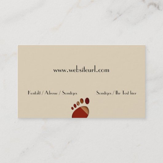 fußpflege visitenkarte (Rückseite)