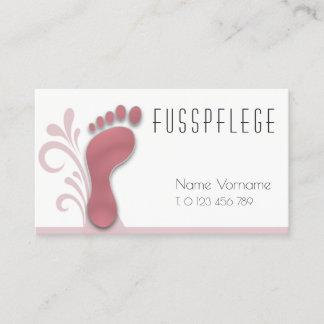 fusspflege visitenkarte