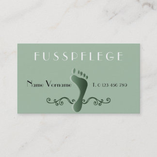 fußpflege visitenkarte