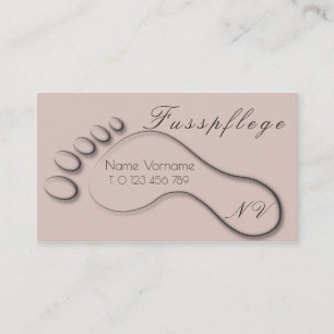 fusspflege visitenkarte