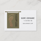 fußpflege visitenkarte (Vorderseite)