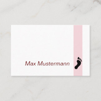 Fußpflege Visitenkarte