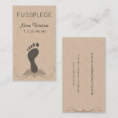 fußpflege visitenkarte (Vorne/Hinten)