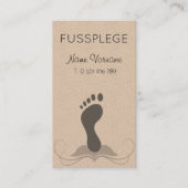 fußpflege visitenkarte (Vorderseite)