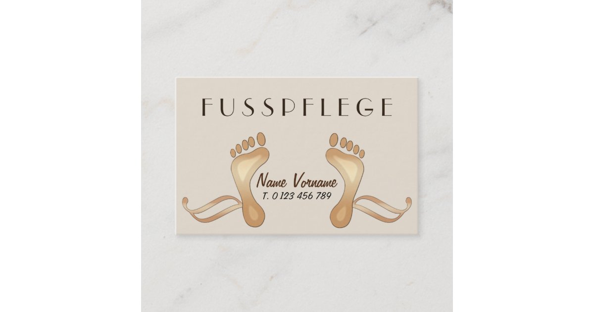 fußpflege visitenkarte Zazzle.de