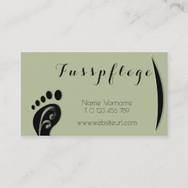 fusspflege visitenkarte