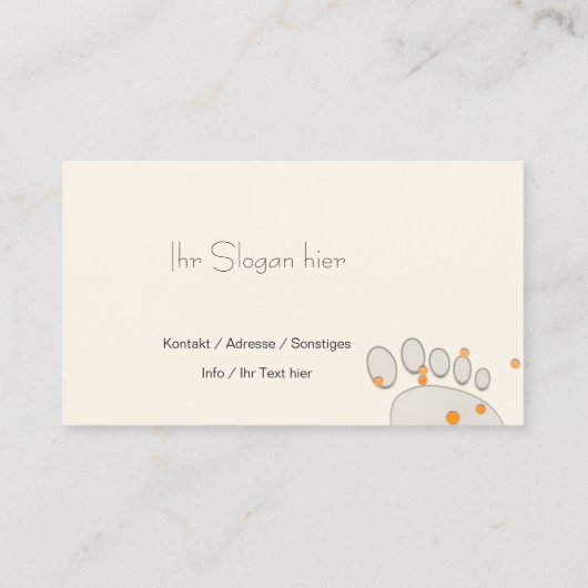 fußpflege visitenkarte (Rückseite)