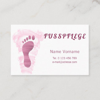 Fusspflege Visitenkarte