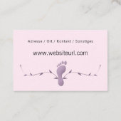 Fusspflege Visitenkarte (Rückseite)