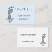 Fusspflege Visitenkarte (Vorne/Hinten)