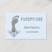 Fusspflege Visitenkarte (Vorderseite)