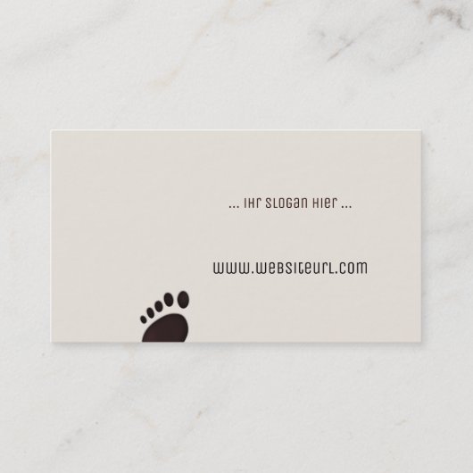 fusspflege visitenkarte (Rückseite)
