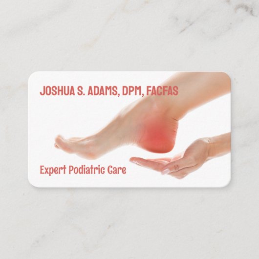 Fußpflege Visitenkarte (Vorderseite)