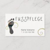 fusspflege visitenkarte (Vorderseite)