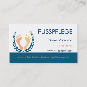 fusspflege visitenkarte
