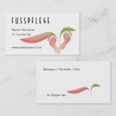 fusspflege visitenkarte (Vorne/Hinten)