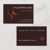 fusspflege visitenkarte (Vorne/Hinten)