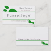 fusspflege visitenkarte (Vorne/Hinten)