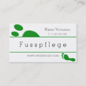 fusspflege visitenkarte (Vorderseite)