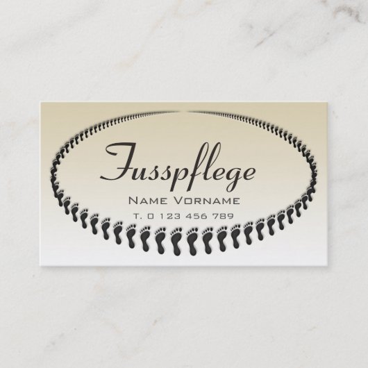 fußpflege visitenkarte (Vorderseite)