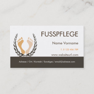 fusspflege visitenkarte