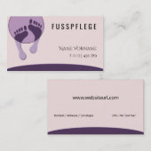 fußpflege visitenkarte (Vorne/Hinten)