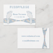 Fußpflege Visitenkarte (Vorne/Hinten)