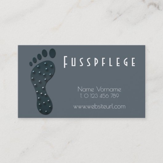 fusspflege visitenkarte (Vorderseite)