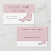 Fusspflege Visitenkarte (Vorne/Hinten)