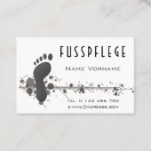 Fusspflege Visitenkarte (Vorderseite)