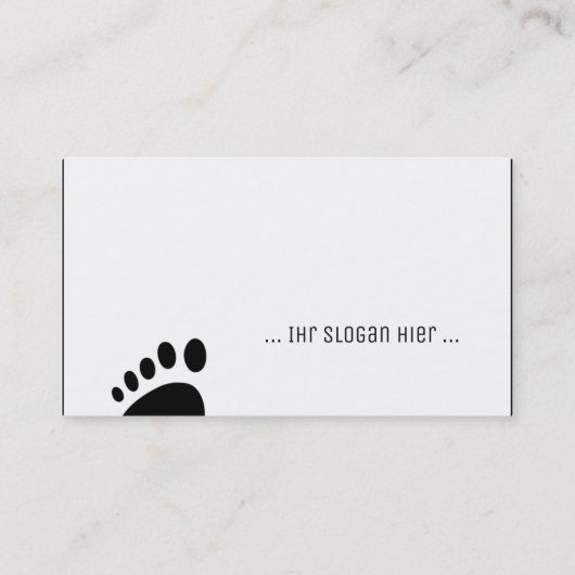 fusspflege visitenkarte (Rückseite)