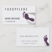 fußpflege visitenkarte (Vorne/Hinten)