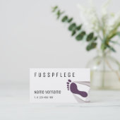 fußpflege visitenkarte (Stehend Vorderseite)