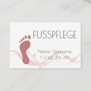 Fusspflege Visitenkarten Zazzle De