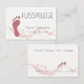 fusspflege visitenkarte (Vorne/Hinten)