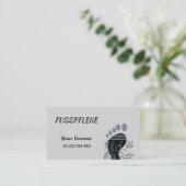 Fusspflege Visitenkarte (Stehend Vorderseite)
