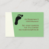 Fußpflege Visitenkarte (Rückseite)