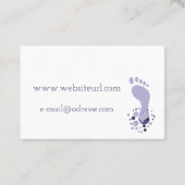 Fusspflege Visitenkarte (Rückseite)