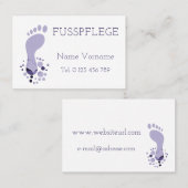 Fusspflege Visitenkarte (Vorne/Hinten)
