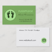 fusspflege visitenkarte (Vorne/Hinten)