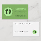 fusspflege visitenkarte (Vorne/Hinten)