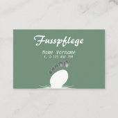 Fusspflege Visitenkarte (Vorderseite)