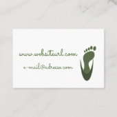 Fusspflege Visitenkarte (Rückseite)