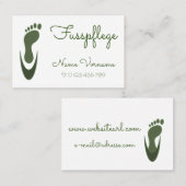 Fusspflege Visitenkarte (Vorne/Hinten)