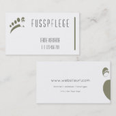 fusspflege visitenkarte (Vorne/Hinten)