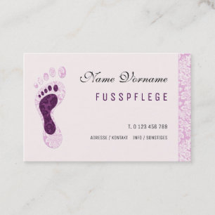 fusspflege visitenkarte