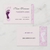 fusspflege visitenkarte (Vorne/Hinten)