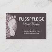 fusspflege visitenkarte (Vorderseite)